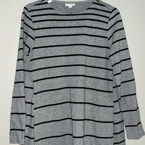 J. Jill striped long sleeve sweater pullover dress with pockets MP - Picture 4 of 8